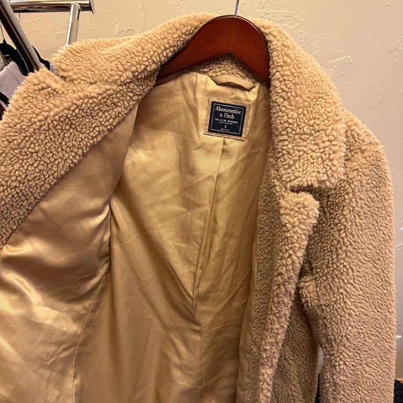 Abercrombie & Fitch Teddy Coat - Tan - Picture 5 of 6